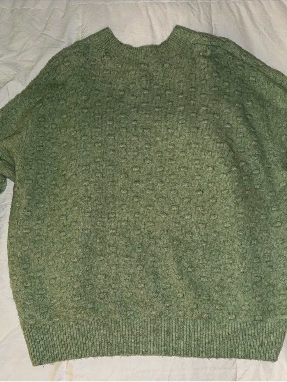 Oversized mint green cozy sweater